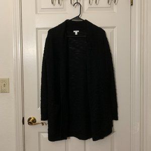 BP Open-Front Black Knitted Cardigan
